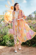 03-Piece Printed Lawn Suit With Chiffon Dupatta | Ready To Wear