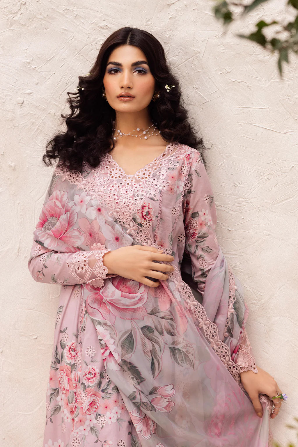 03-Piece Printed Lawn Suit With Embroidery | Ready To Wear