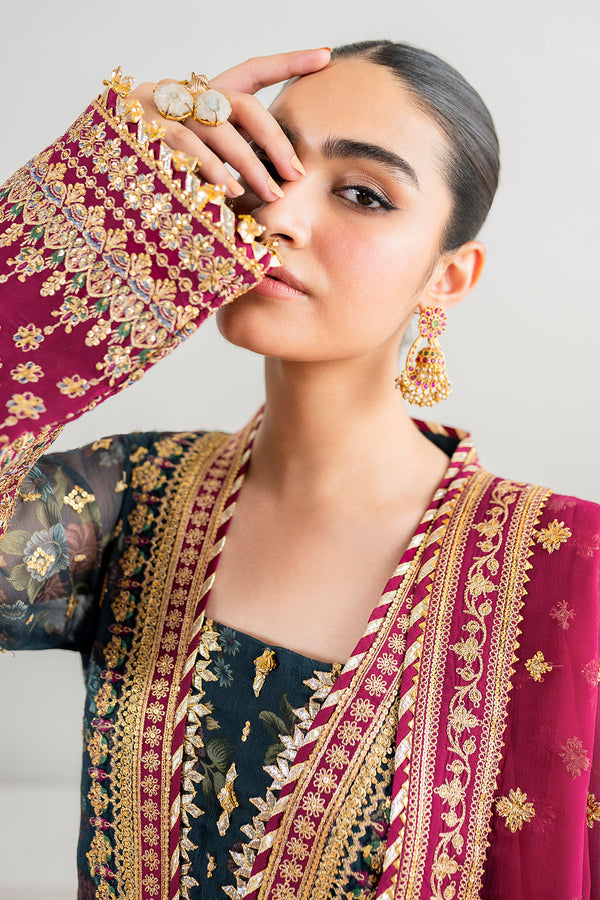 3-Piece High-Quality Soft Chiffon Stitched Suit