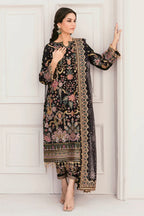 03-Piece Net Suit With Embroidery | Ready To Wear