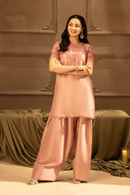 03-Piece Shamoz Silk Suit With Organza Dupatta | Ready To Wear
