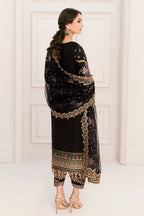 03-Piece Net Suit With Embroidery | Ready To Wear