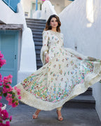 03-Piece Lawn Frock With Embroidery | Ready To Wear