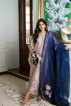 03-Piece Silk Suit With Embroidery | Ready To Wear