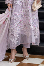 03-Piece Embroidered Lawn Suit With Printed Silk Dupatta | Ready To Wear