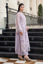 03-Piece Embroidered Lawn Suit With Printed Silk Dupatta | Ready To Wear