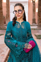03-Piece  Luxury Chikankari Lawn Suit with -  Ready  To  Wear