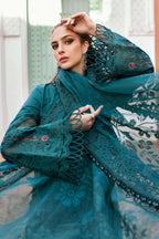 03-Piece  Luxury Chikankari Lawn Suit with -  Ready  To  Wear