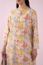 03-Piece Printed Lawn Suit With Chiffon Dupatta | Ready To Wear