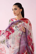 03-Piece Printed Lawn Suit With Chiffon Dupatta | Ready To Wear