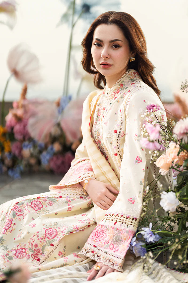 03-Piece Lawn Suit With Embroidery | Ready To Wear