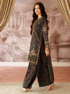 03-Piece Printed Lawn Suit With Heavy Embroidery - Ready To Wear