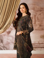 03-Piece Printed Lawn Suit With Heavy Embroidery - Ready To Wear