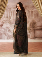 03-Piece Printed Lawn Suit With Heavy Embroidery - Ready To Wear