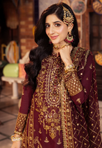 03-Piece Chiffon Suit With Heavy Embroidery | Ready To Wear