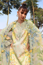 03-Piece Printed Lawn Suit With Chiffon Dupatta | Ready To Wear