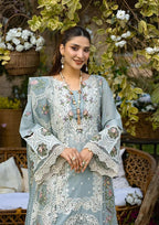 03-Piece Embroidered Lawn Suit With Net Dupatta | Ready To Wear
