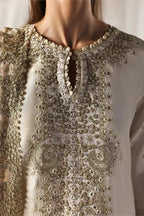 03-Piece Embroidered Lawn Suit With Printed Chiffon Dupatta | Ready To Wear