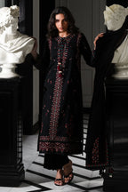 03-Piece Embroidered Cotton Suit With Chiffon Dupatta | Ready To Wear