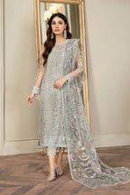 03-Piece Embroidered Net Suit | Ready To Wear