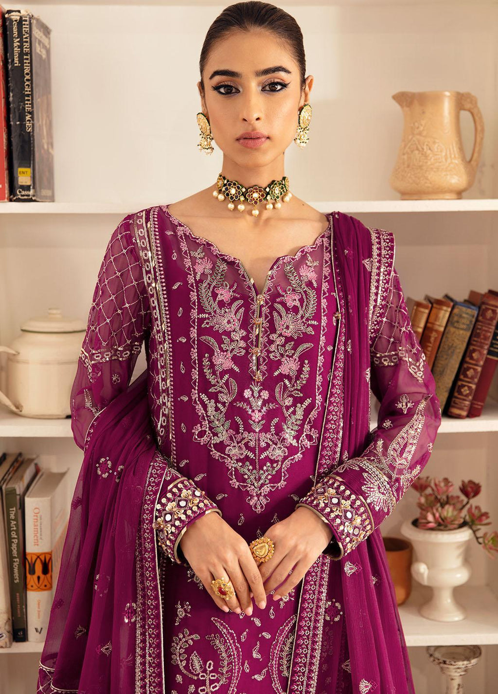 03-Piece Fully Embroidered Chiffon Suit | Ready To Wear