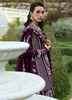 03-Piece Embroidered LAwn Suit With Organza Dupatta | Ready To Wear